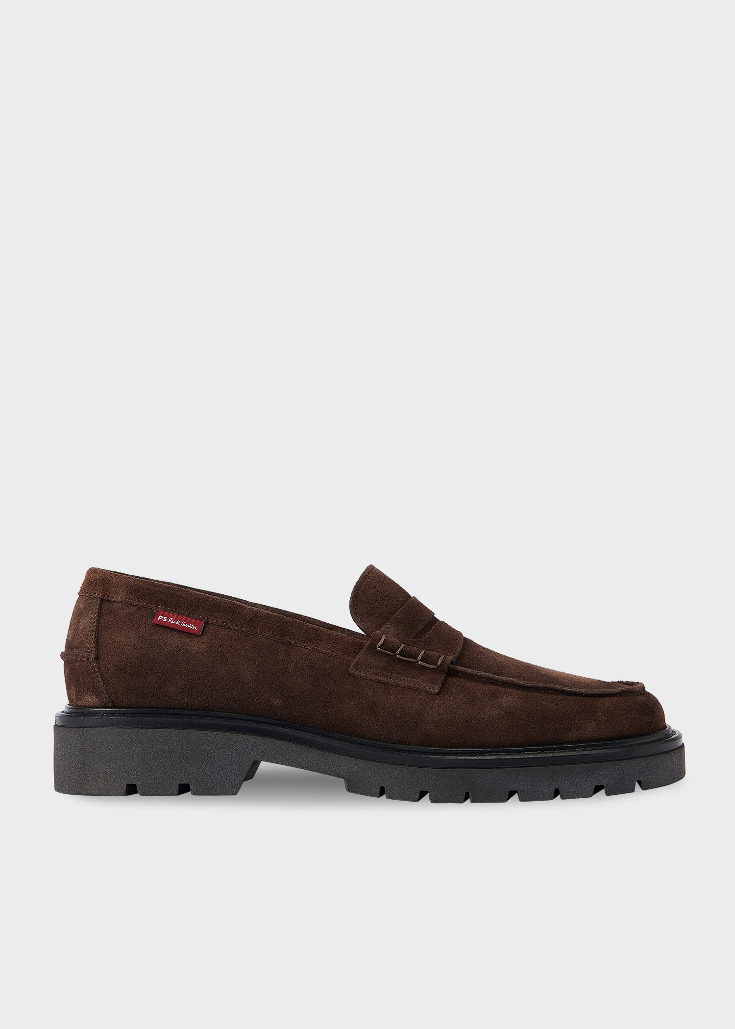 Ps By Paul Smith Brown Suede 'bolzano' Loafers In Brown