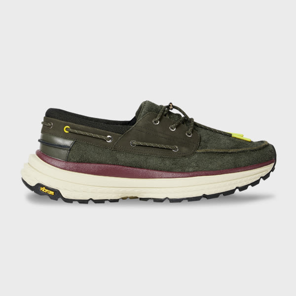 PS Paul Smith Khaki Suede 'Cruze' Shoes Brown