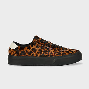 Ps By Paul Smith Leopard Print 'dillon' Trainers Brown