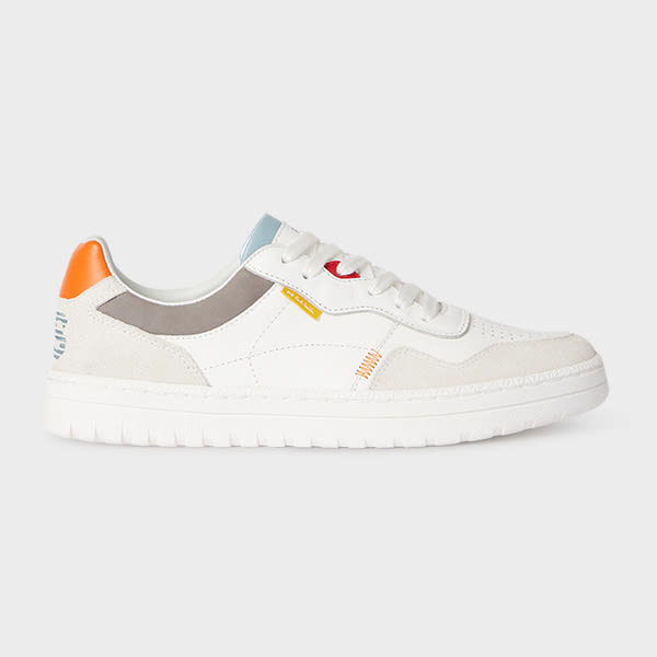 PS Paul Smith White Leather 'Ellis' Trainers