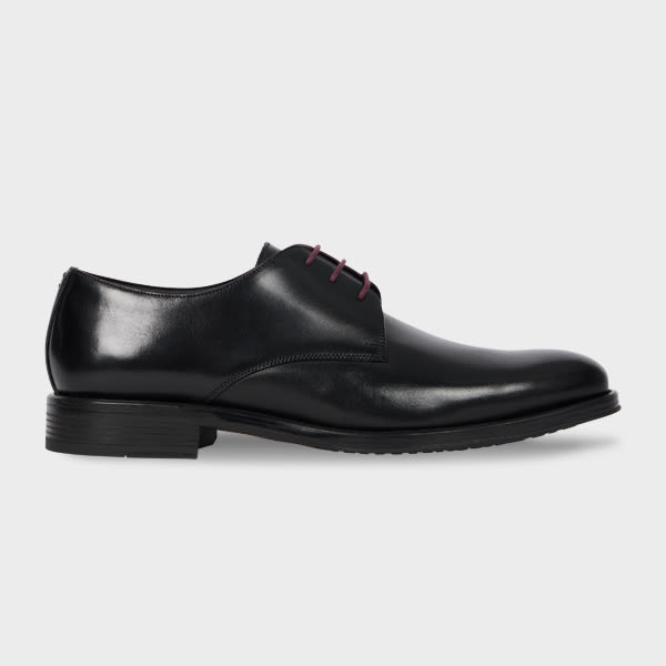 Ps By Paul Smith Black Leather 'george' Shoes In Black