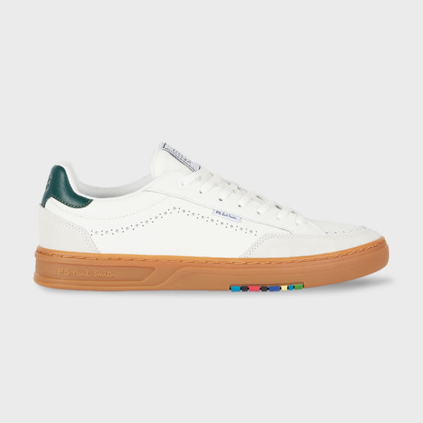 PS Paul Smith White Leather 'Hillstar' Trainers