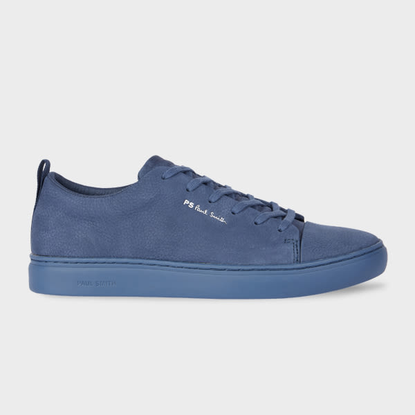 Ps By Paul Smith Slate Blue Nubuck 'lee' Trainers In Blue