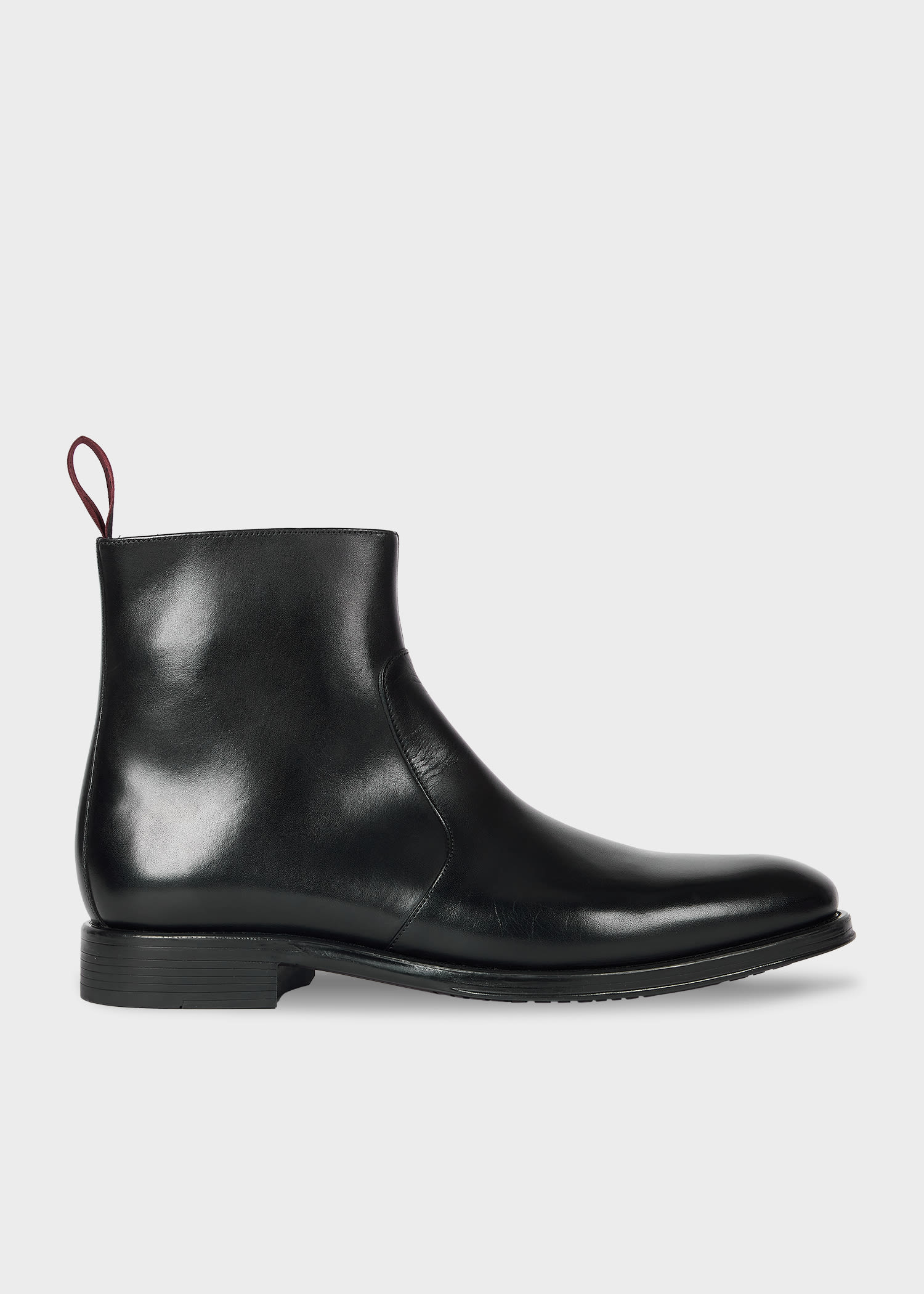 Ps By Paul Smith Black Leather 'lenny' Boots In Black