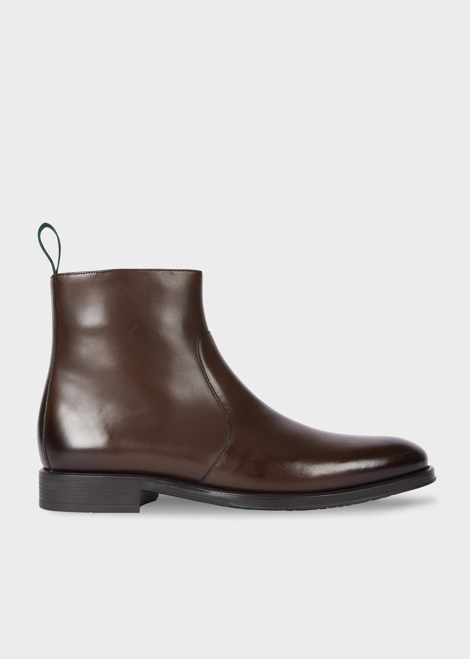 Ps By Paul Smith Brown Leather 'lenny' Boots In Brown