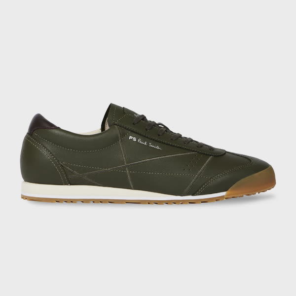 PS Paul Smith Khaki 'Mestre' Trainers Brown