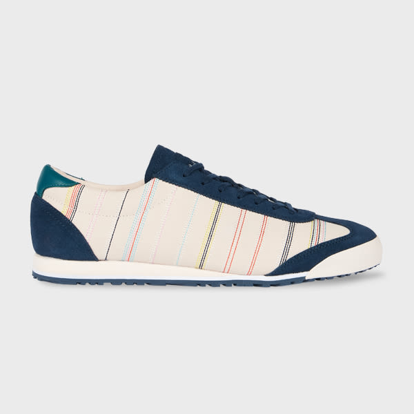 PS Paul Smith Embroidered Stripe 'Mestre' Trainers Blue