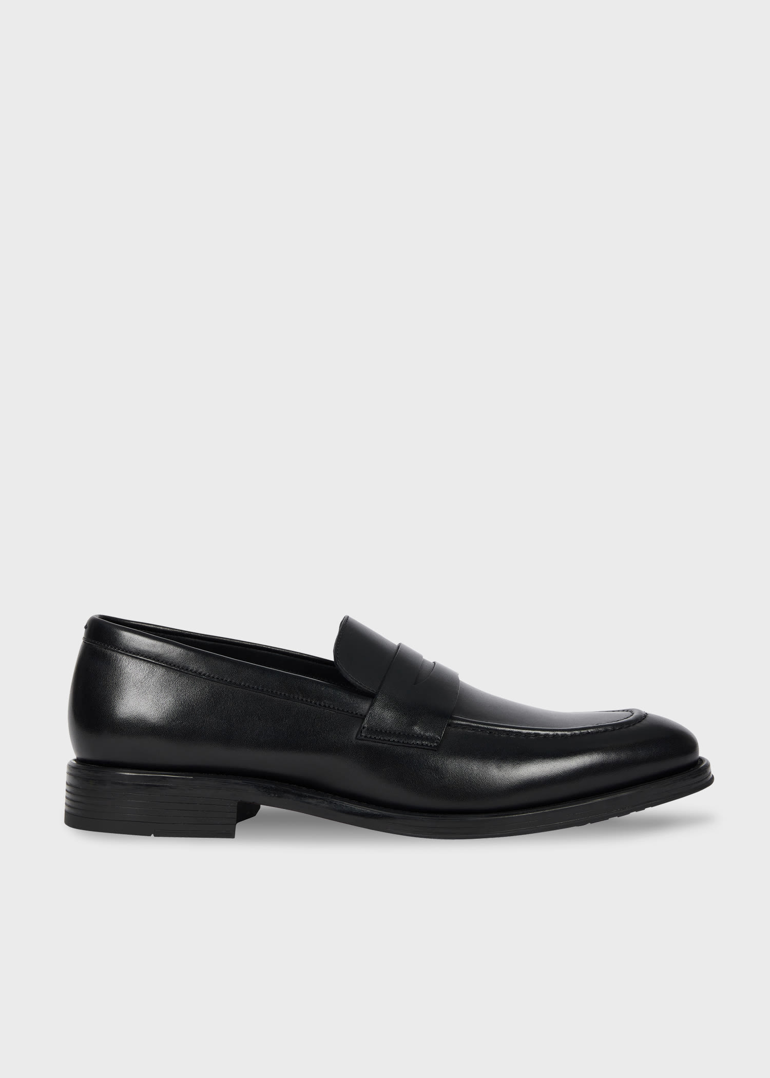 PS Paul Smith Black Leather 'Pierce' Loafers