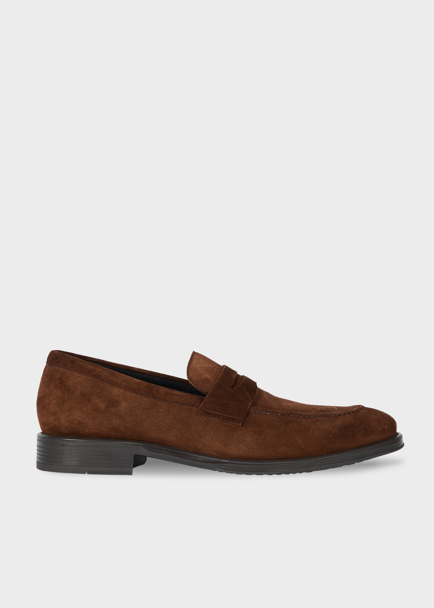 Ps By Paul Smith Brown Suede Pierce Loafers In Brown
