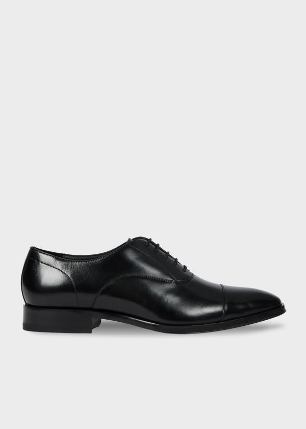 Ps By Paul Smith Black Leather 'portman' Shoes In Black