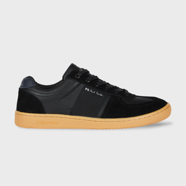 PS Paul Smith Black Leather 'Roberto' Trainers