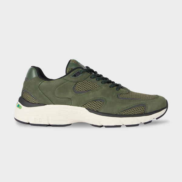 PS Paul Smith Khaki 'Shane' Trainers Brown
