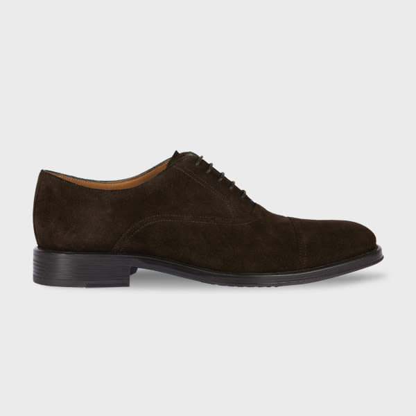 PS Paul Smith Dark Brown Suede 'Timothy' Shoes