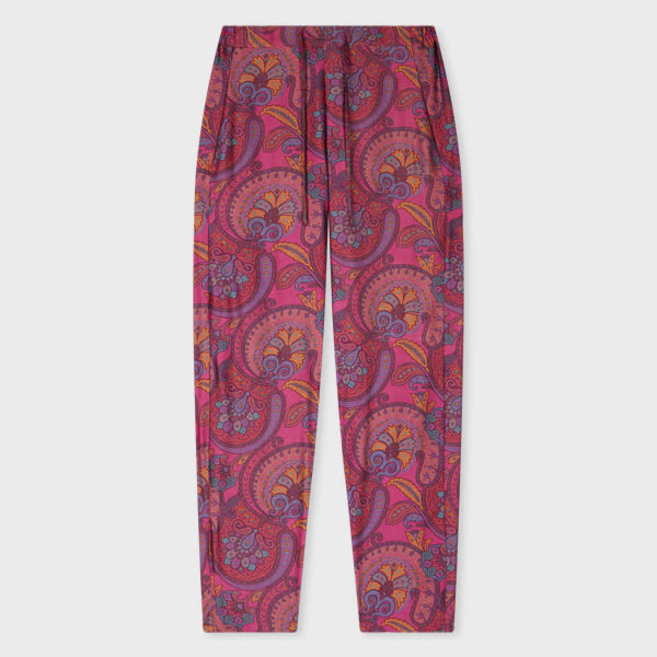 Daniel Hanson For Paul Smith - Paisley Silk Pyjama Trousers Multicolour