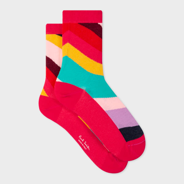 Paul Smith Women's 'swirl' Odd Socks Multicolour