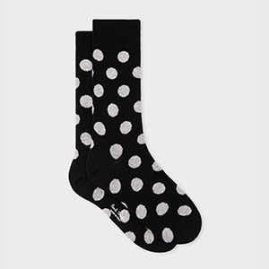Paul Smith Women's Cotton-blend 'polka Dot' Socks Black