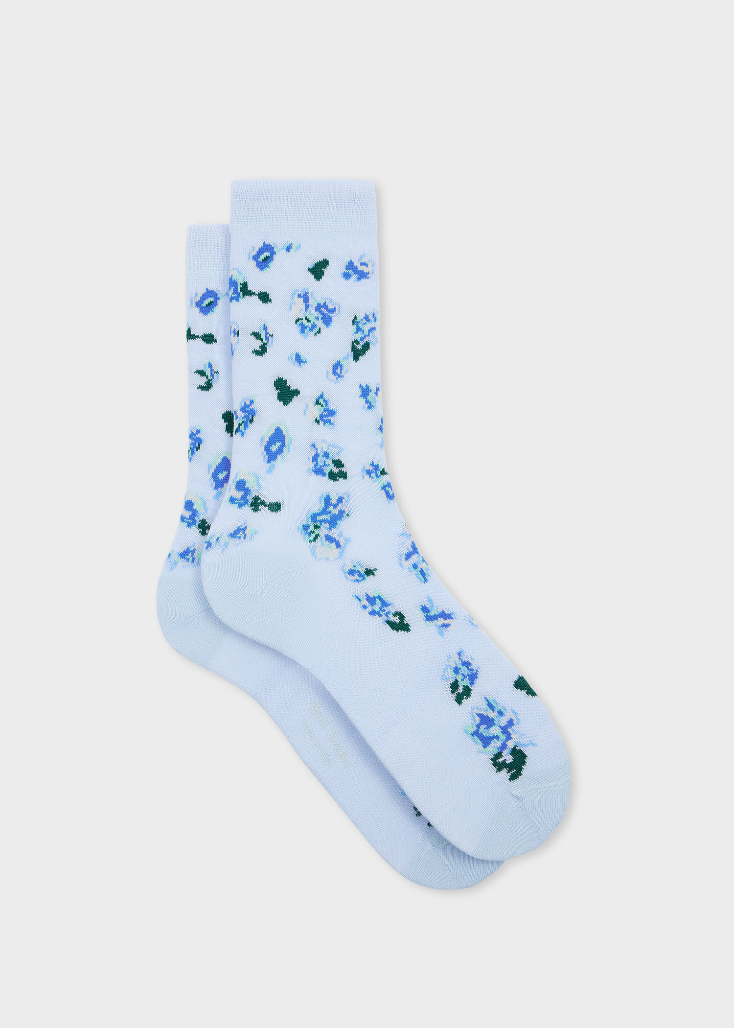 Paul Smith Women's Light Blue 'rose' Socks In Blue