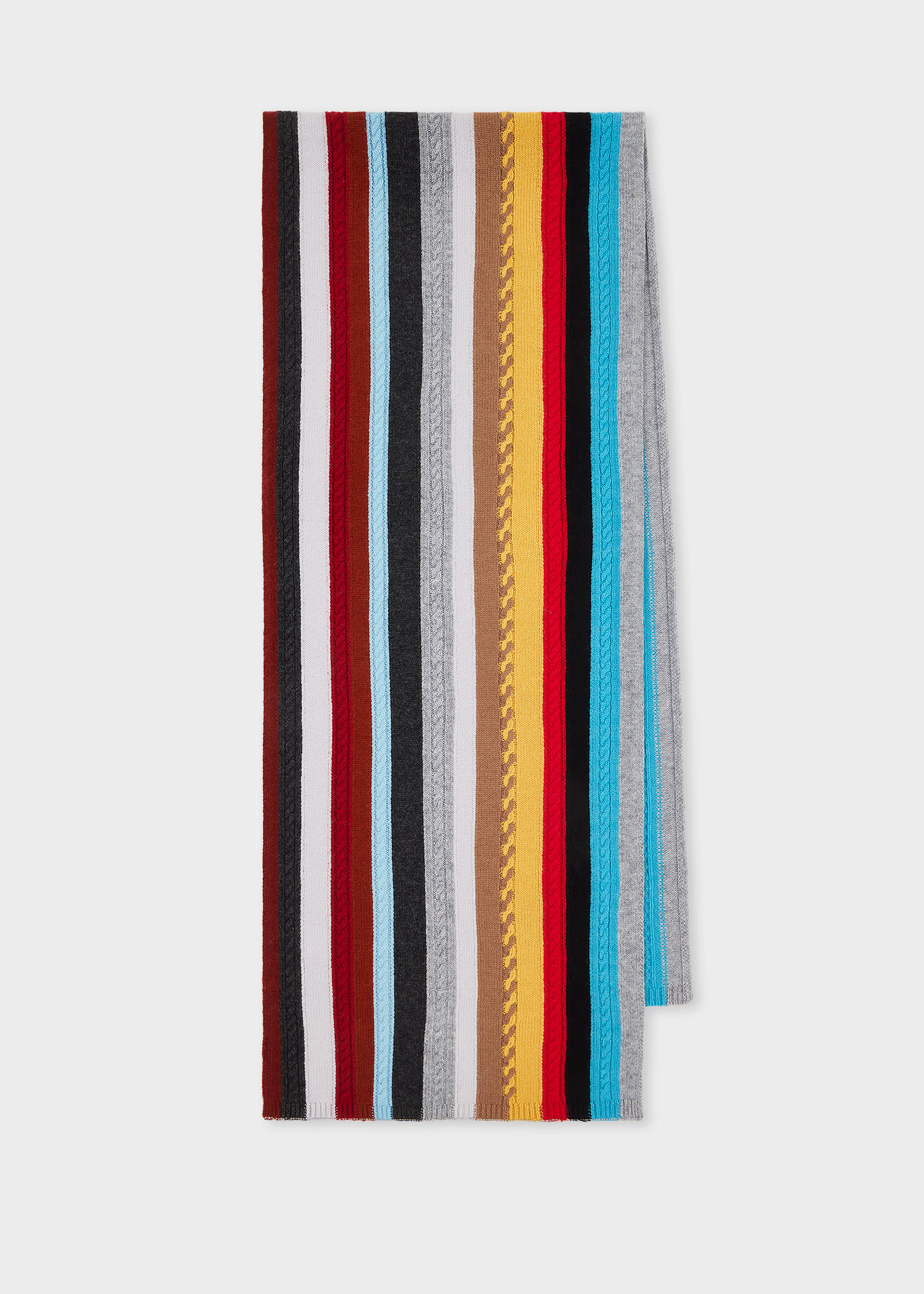 Paul Smith Striped Scarf In Multi