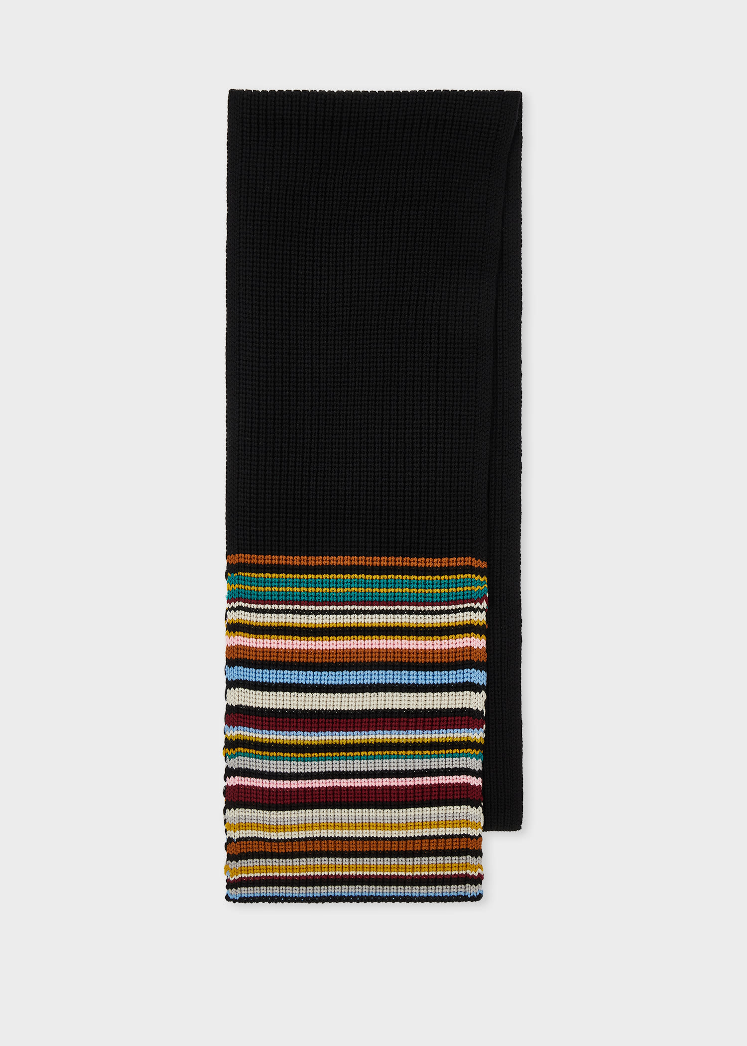 Paul Smith Women's Merino Wool 'signature Stripe' Scarf Multicolour