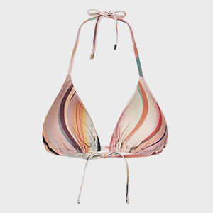 Paul Smith Women's 'Dusky Swirl' Triangle Bikini Top Multicolour