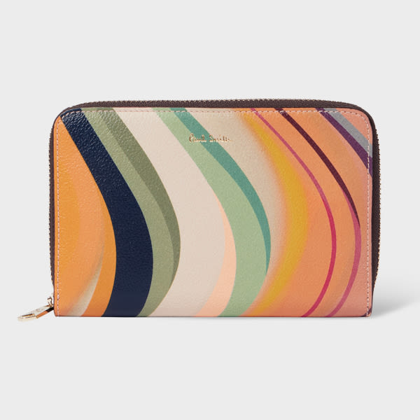 Paul Smith Dusky Swirl-print Wallet In Multicolour