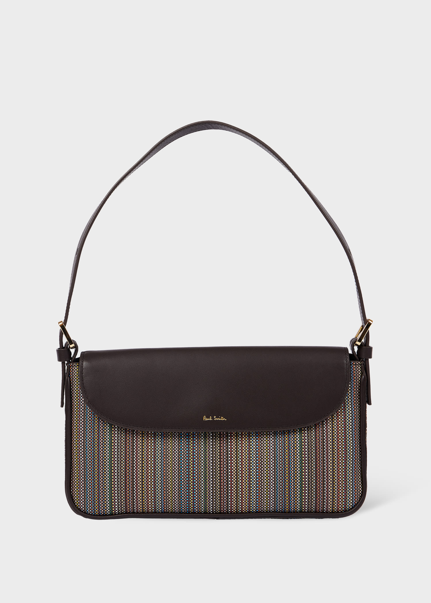 Paul Smith Women's 'signature Stripe' Top Handle Shoulder Bag Multicolour In Multi