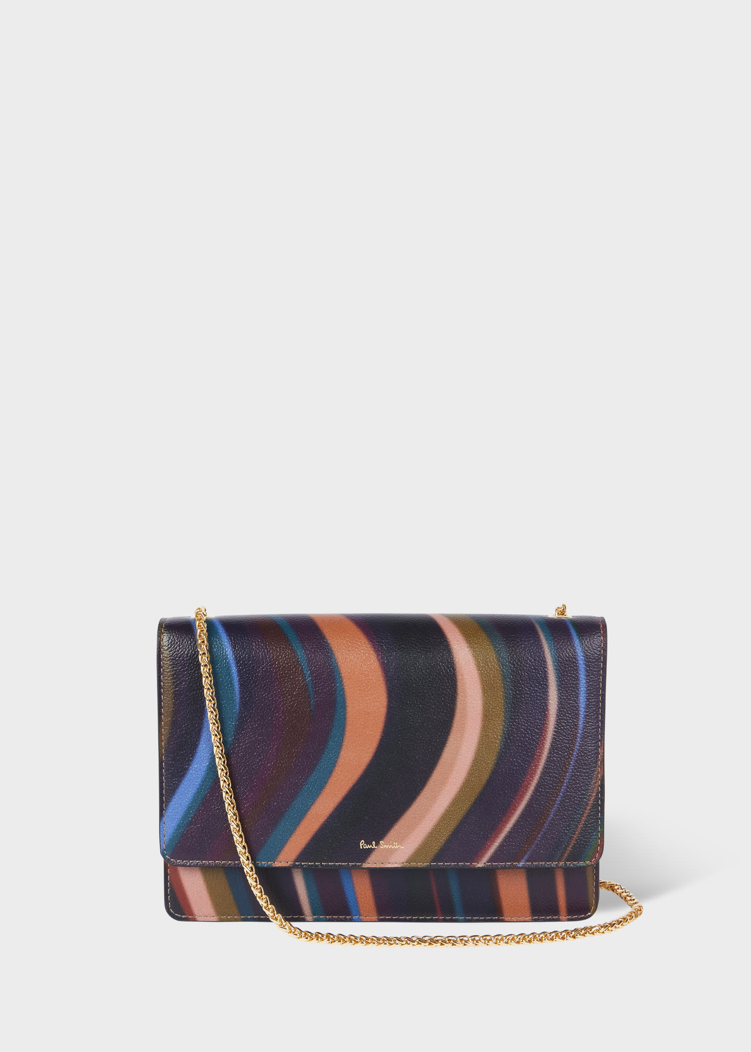 Paul Smith Women's 'midnight Swirl' Leather Pouch Bag Multicolour In Multi