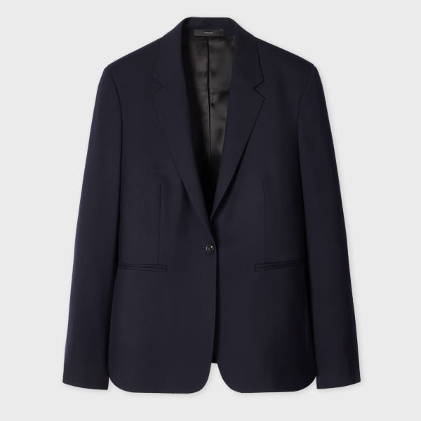 Paul Smith A Suit To Travel In - Women's Navy One-button Wool Blazer Blue
