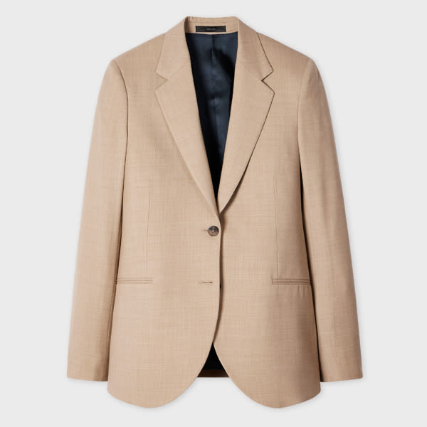 Paul Smith Women's A Suit To Travel In - Stone Wool Two-Button Blazer Brown
