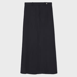Paul Smith Women's Dark Navy Maxi Skirt Blue In Blue