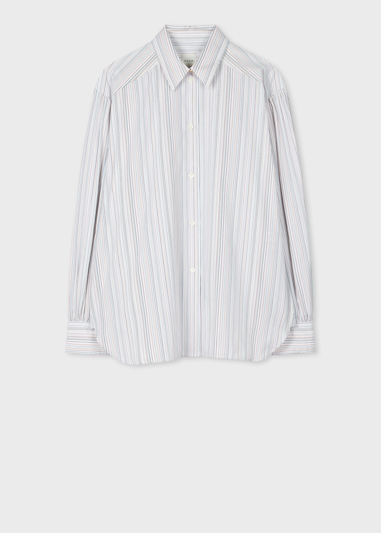 Paul Smith Women's Cotton White 'signature Stripe' Shirt In White