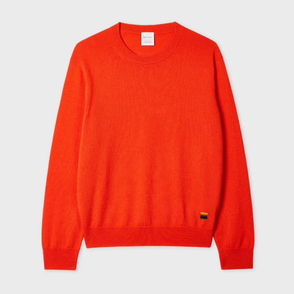 Paul Smith Women's Red Crew Neck Cashmere Sweater