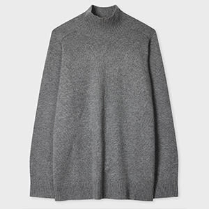 Paul Smith Women's Dark Grey Cashmere-blend Roll Neck Sweater Brown