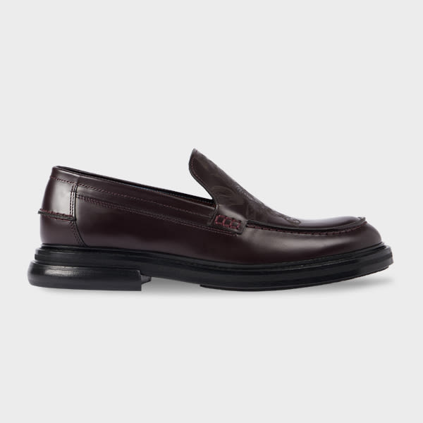 Paul Smith Women's Bordeaux 'camini' Loafers Red In Burgundy