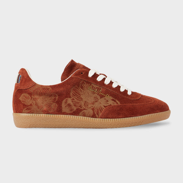 Paul Smith Women's Rust 'como' Suede Trainers Orange In Orange