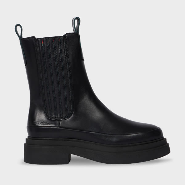 Paul Smith Elastic-panel Boots In Black