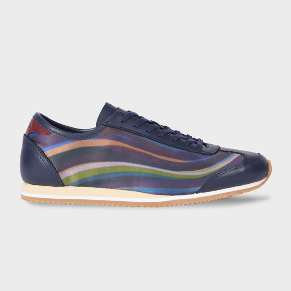 Paul Smith Women's Navy 'Midnight Swirl' 'Maltese' Trainers Blue