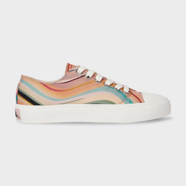 Paul Smith Women's 'marble Swirl' Platform Trainers Multicolour