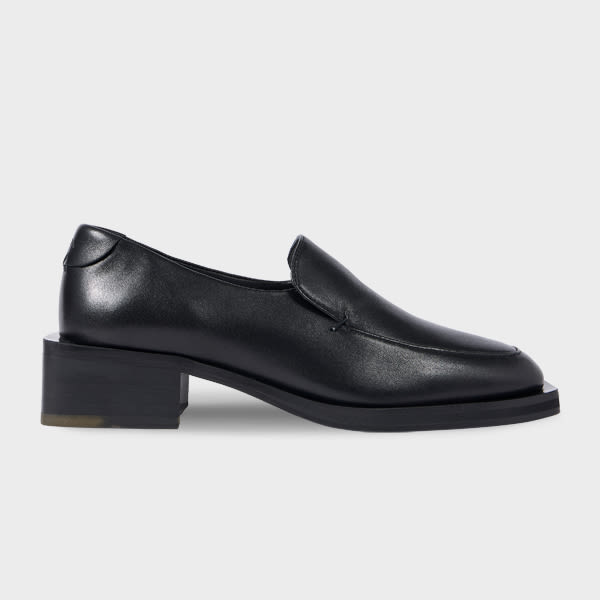 Paul Smith Women's Black 'tavira' Block Heel Loafers