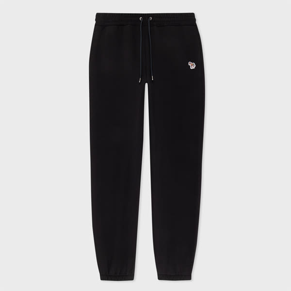 PS Paul Smith Women's Black Cotton Zebra Sweatpants