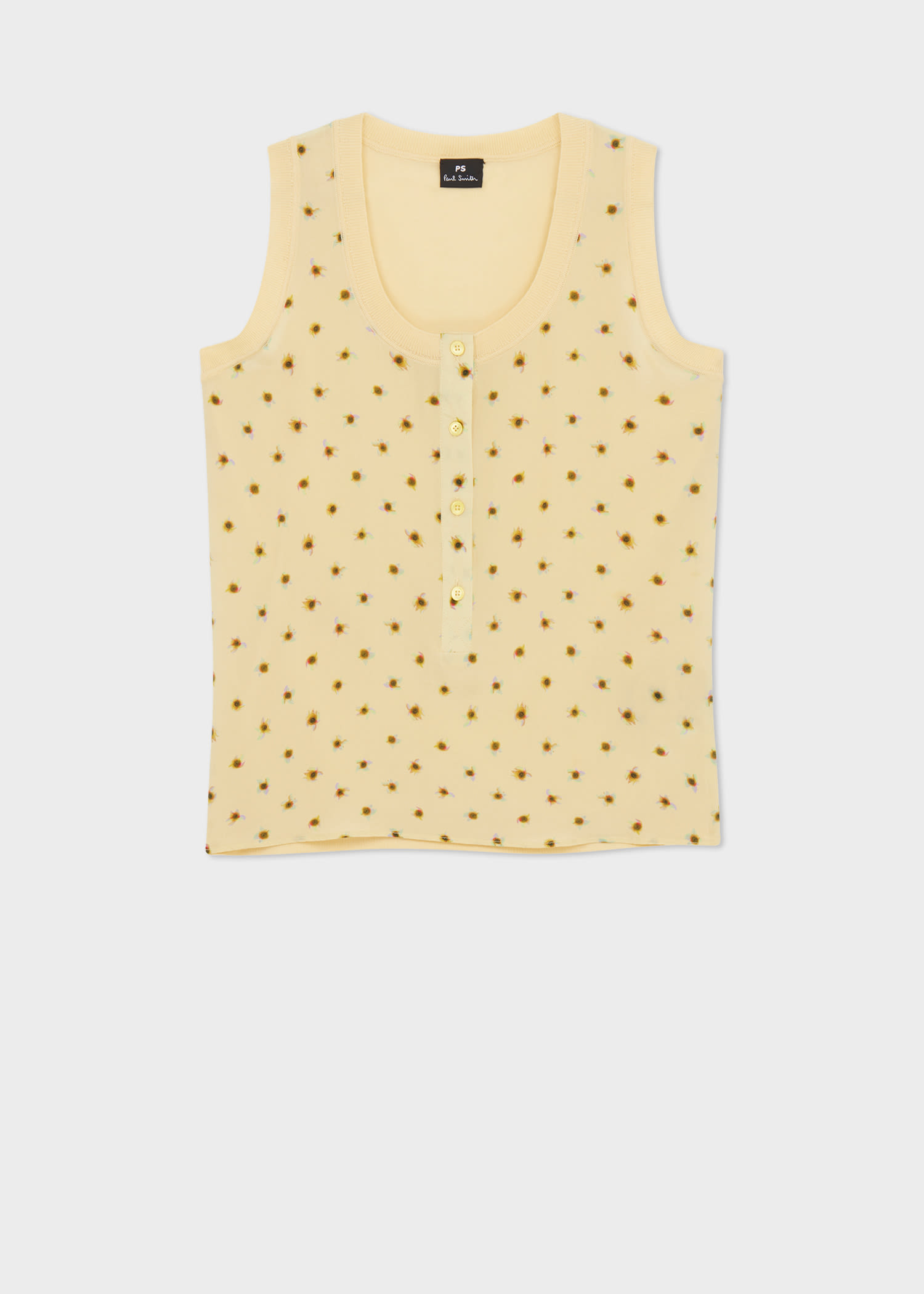 Ps By Paul Smith Women's Lemon 'ibiza Sunflair' Vest Top Yellow In Yellow