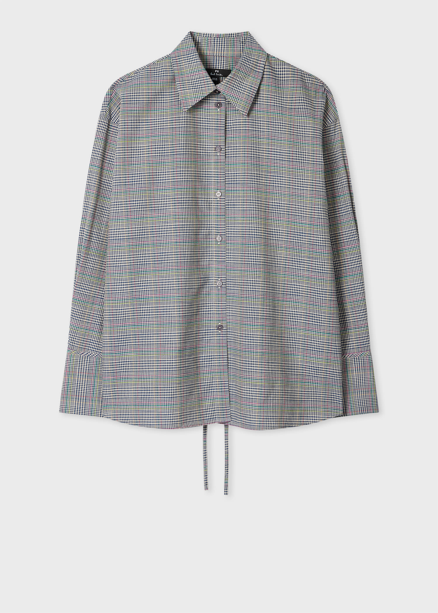 Ps By Paul Smith Women's Multicolour Check Shirt Grey In Gray