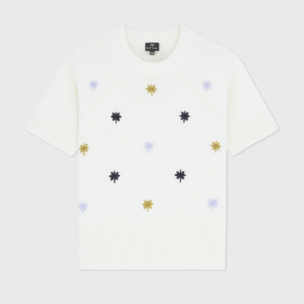 Ps By Paul Smith 3d-knitted Top In White