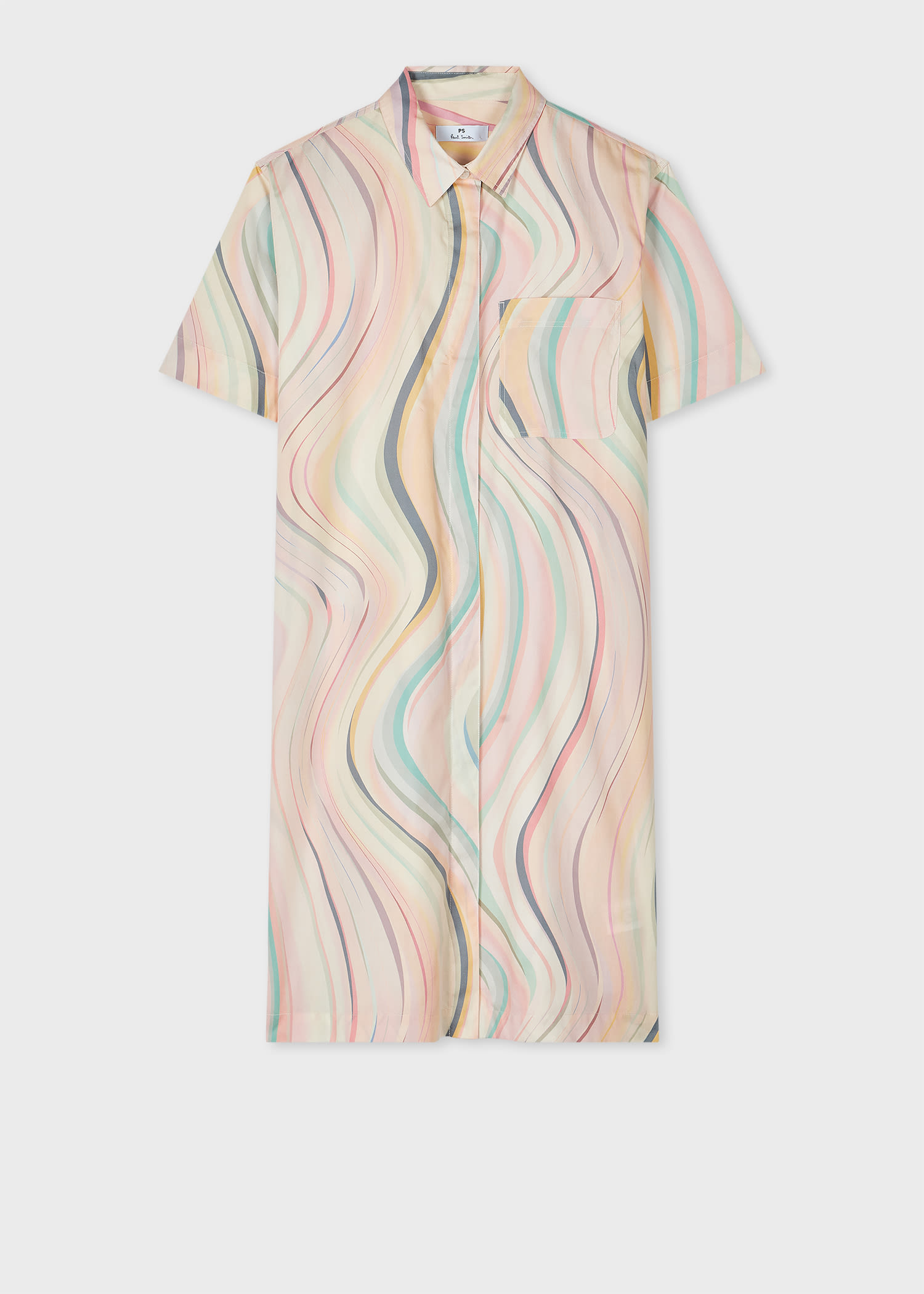 Ps By Paul Smith Ps Paul Smith Swirl Patterned Dress In Multicolour