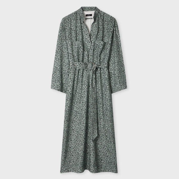 Ps By Paul Smith Women's Blue 'animal' Print Dress In Animal Print