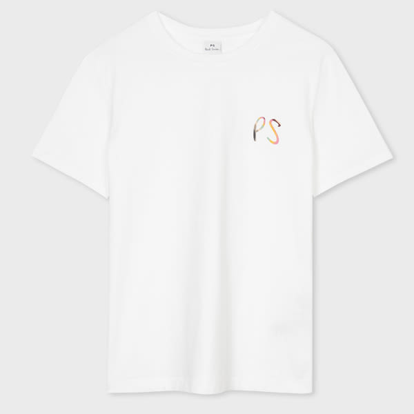 Ps By Paul Smith Womens Ps Swirl Logo T-shirt By Ps Paul Smith In White