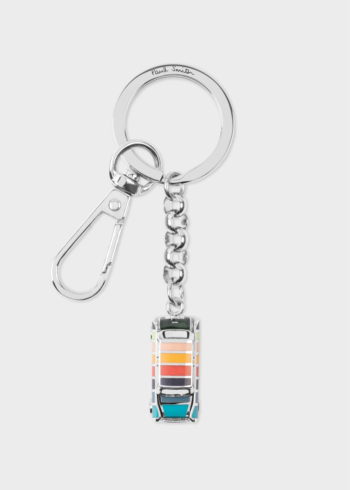 Silver Artist Stripe 'Mini' Keyring