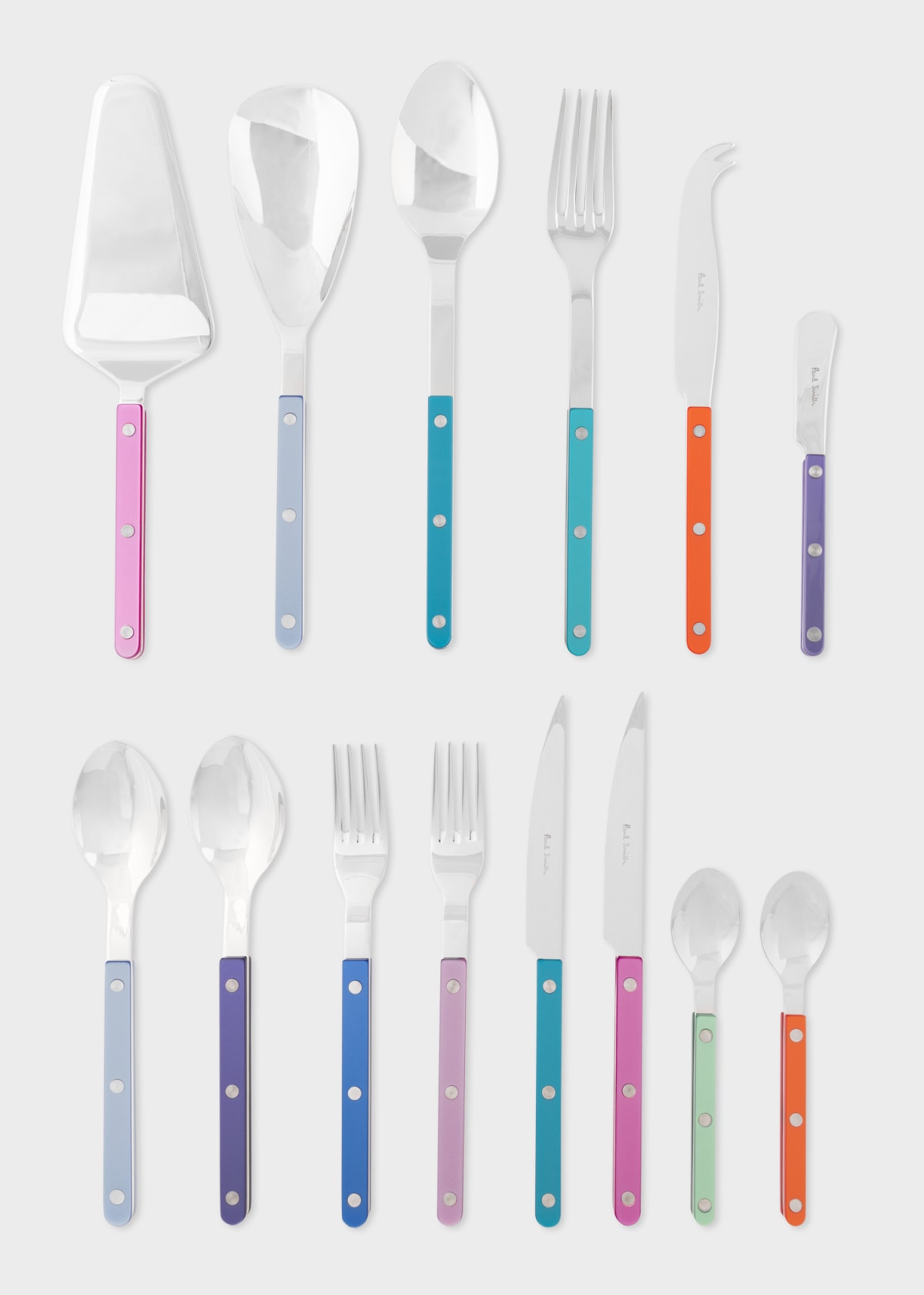 Rainbow 22 Piece 'Bistrot' Cutlery Set - Sabre + Paul Smith