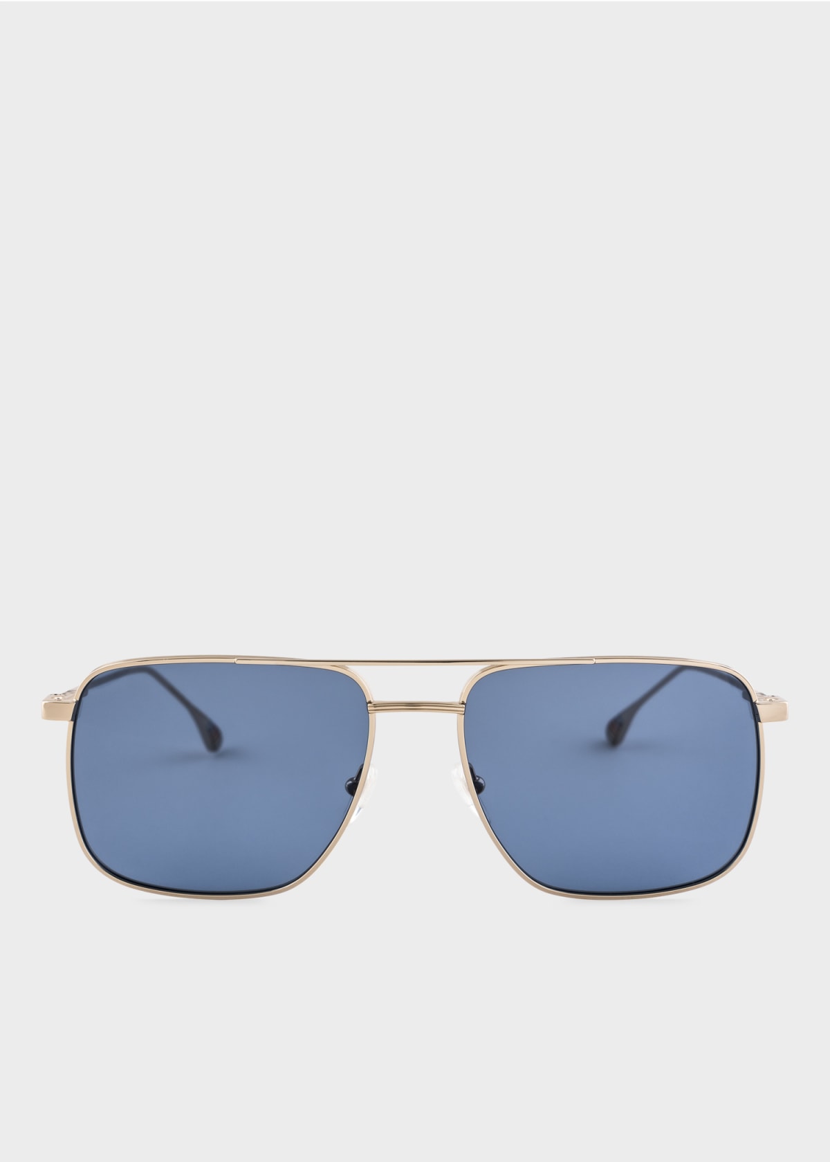 Blue and Gold 'Halsey' Sunglasses