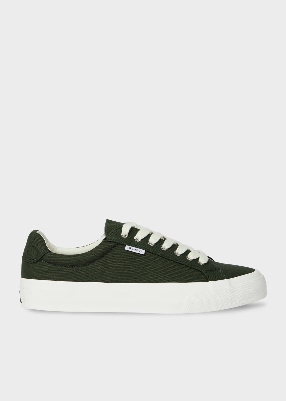 Khaki Canvas 'Amos' Trainers